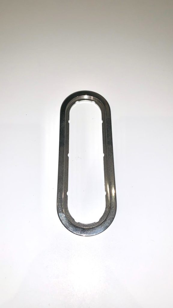 Adapterplaat Touchpanelen | chroom